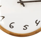 1 x RAW Customer Returns Foxtop Wall Clock Wood Without Ticking Sound 30 cm Quartz Large Wall Clock Easy to Read Decorative Clock for Kitchen Living Room Bedroom Home Office School - RRP €10.07