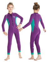 5 x Brand New Summshall Wetsuit Kids Long Girls 2.5MM Neoprene Full Body Thermal Swimsuit UV Protection Keeps Warm Diving Suit Ultra Stretch Wetsuits for Water Sports - RRP €187.0