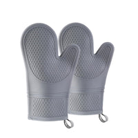 16 x Brand New LENAOBEN Heat Resistant and Non-Slip Silicone Oven Mitts Set, Soft Cotton Lining, Waterproof with Non-Slip Soft Cooking Gloves for Baking and Grilling, BPA Free, 11.5 IN, Gray - RRP €326.4