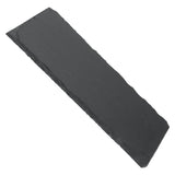 1 x RAW Customer Returns ZEONHEI Set of 8 25 x 12 cm rectangular slate plates, serving plates made of slate, slate table coasters slate plate for buffet, serving, decoration, black - RRP €26.21