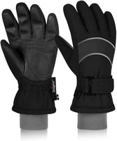 1 x RAW Customer Returns Unigear children s ski gloves waterproof, winter warm snow gloves tear-resistant windproof, with extra long sleeves cuff for boys and girls - RRP €16.13