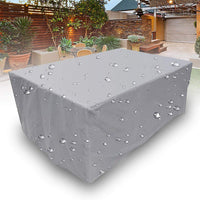 1 x RAW Customer Returns Garden furniture cover, rectangular for garden table furniture set, snow protection, waterproof, dustproof, anti-UV, breathable, waterproof and winterproof Oxford 210D, grey, 115x115x70cm - RRP €12.99