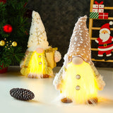 1 x RAW Customer Returns Pack of 2 Christmas gnomes, Christmas decoration gnomes, Christmas gnomes with lights, American Christmas decorations, gnome figures, Christmas decoration, Christmas window, Scandinavian gnome Christmas decoration - RRP €19.66