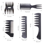 5 x Brand New KOBOKO 5 pieces comb, comb men, hair comb, hairdresser comb for men, salon, hairdresser, styling comb, barber hairdressing tool hairdresser accessories for salon, hairdresser, clipper, strand comb, comb - RRP €90.0