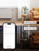 1 x RAW Customer Returns Maxcio Smart Radiator Thermostat, WiFi Digital Heating Thermostat, Control via App, Compatible with Alexa, Google Assistant - WiFi Gateway Required - RRP €38.3