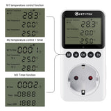 1 x RAW Customer Returns KETOTEK Digital Thermostat Socket Timer Day Night Temperature Controller with Timer 230V with Sensor for Greenhouse Terrarium Heating Cooling Temperature Controlled Plug - RRP €27.53