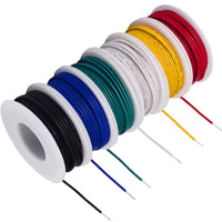 1 x RAW Customer Returns TUOFENG 20 awg Wire Solid Core Hookup Wires-6 Assorted Colored Jumper Wire 26.3 ft or 8 m Each, 20-Gauge Tinned Copper Wire PVC OD 1.7mm Hook up Wire Kit - RRP €19.7