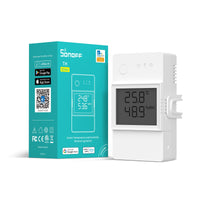 1 x RAW Customer Returns SONOFF THR316D Elite 16A Smart Switch with Temperature and Humidity Monitoring with LCD Screen, Compatible with Alexa Google Home IFTTT. - RRP €22.58