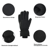 1 x RAW Customer Returns Touch Screen Warm Gloves - for Cycling, Riding, Running, Outdoor Sports,Unisex Sports Gloves Waterproof Windproof Anti-Slip Black Full Finger Winter Gloves L XL  - RRP €7.25