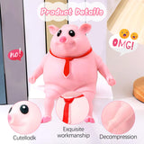 3 x Brand New Pig Squeeze Toy Splash Piggy Toy Stress Balls Cute Pink Pig Bath Toy Anti-Stress Toy Piggy Squeeze Toy for Adults and Children - RRP €52.32