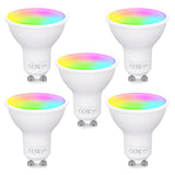 1 x RAW Customer Returns Fitop Alexa light bulbs GU10 WiFi smart lamp, 4.7W equivalent to 50W, RGB 16 million colors warm white-cold white, dimmable via app or voice, compatible with Alexa Google Home, no hub required, 5 pieces - RRP €30.24