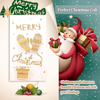 3 x Brand New Tuluto Pack of 16 Christmas cards with 16 envelopes and 24 stickers set, Christmas postcards, Merry Christmas, personalized gifts for the family, the most beautiful Christmas greetings - RRP €50.4