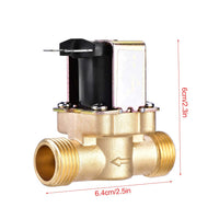 1 x RAW Customer Returns Jadeshay Solenoid Valves, 1 2 Solenoid Valve 220V AC Normally Closed Electric Solenoid Valve Brass for Water Control - RRP €17.45