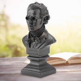 1 x Brand New GAESHOW Schubert Sculpture, World Famous Musician Statue, Hand Carved Figure Handicraft Artisan Sculpture, Resin Material Art Figurines Crafts Decoration Home Decor - RRP €20.4