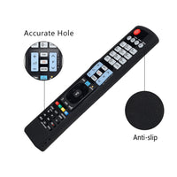 1 x RAW Customer Returns Protective Silicone Remote Control Case for LG AGF76692608 AKB73615303 AKB73756567 Smart TV Remote, Shockproof Washable Skin-Friendly Anti-Lost Remote Control Cover with Loop Black  - RRP €21.6