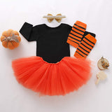 1 x Brand New Baby Girl Halloween Costume,Baby Halloween Costume My 1st Baby Girl Dress,Baby Girl Halloween Costume Pumpkin Tutu Set,Baby Girl Pajamas Halloween Outfit,Baby Halloween Gift - RRP €11.99