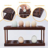 1 x RAW Customer Returns SUPERFINDINGS Wooden Egg Container Rack With 36 Holes Egg Storage Rack 2 Tier Wooden Egg Tray For Egg Container Egg Holder Egg Tray Organizer - RRP €30.29