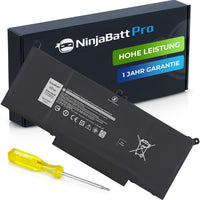 1 x RAW Customer Returns NinjaBatt F3YGT Battery for DELL Latitude E7480 E7490 E7280 12 7000 7280 7290 13 7000 7380 7390 14 7000 7480 7490 2X39G 451-BBYE KG7VF 453-BBCF 0DM3WC - High Performance 7.6V 60Wh  - RRP €39.66