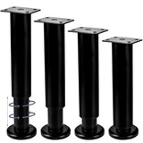 1 x RAW Customer Returns Btowin VCF 25-42cm Adjustable Furniture Feet, 4 Pieces Height Adjustable Metal Conical DIY Replacement Table Legs Cabinet Feet for Cabinet Bed Sofa Couch Bedside Table - RRP €27.22