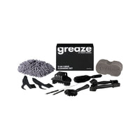 1 x RAW Customer Returns greaze bicycle cleaning set - bicycle care set - chain brush cleaning brush for bicycle chain - sprocket claw brush - chain cleaning device 11-piece set  - RRP €25.38