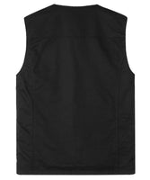 1 x RAW Customer Returns Yukirtiq Men s Outdoor Vest Summer Photographer Sleeveless Jacket Cotton Vest Golf Hiking Vest Safari Multifunctional Vest, Black, XL - RRP €36.99