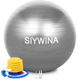 1 x RAW Customer Returns SIYWINA Gymnastic Ball Seat Ball Thick Anti-Burst Pregnant Yoga Pilates Ball Fitness Ball with Ball Pump - RRP €17.78