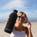 1 x Brand New Kitmiido Insulated 750ml, Stainless Steel Reusable Insulated Bottle for Keeping Hot for 12 Hours and Cold for Up to 24 Hours BPA Free, for Sport, Gym, School, Travel - RRP €19.2