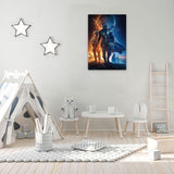 1 x RAW Customer Returns ZHONGYUTONG Mandalorian and Baby Yoda Canvas Paintings HD Decorative Wall Art Framed Canvas Prints for Fans Gift 30x45cm  - RRP €26.16