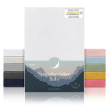 1 x RAW Customer Returns Laleni Baby Cot Sheets - Cot Sheets - Newborn Pram Sheets - Cot Mattress Cover with Elastic Corners - Cot Mattress Cover 100 Cotton 135gsm - White - Cot 55x90cm - RRP €14.09