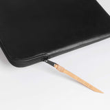 1 x RAW Customer Returns Comfyable Laptop Sleeve Compatible with 13 Inch MacBook Pro MacBook Air M3 M2 M1 MacBook Pro 14-in M3 M2 2023, PU Leather Laptop Bag 13-14 Inch Waterproof Protective Case for Mac, Black - RRP €29.7