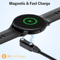 1 x RAW Customer Returns Aliwisdom Universal Magnetic Charger for Smart Watch, 4mm Spacing 2 Pin USB Magnetic Replacement Charging Cable - Smartwatch Accessories - RRP €10.07