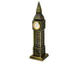 1 x RAW Customer Returns ds. Distinctive Style Metallic Big Ben Tower Model Statue Decoration 23.5cm  - RRP €15.97