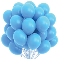 45 x Brand New Prextex 75pcs 12 Party Balloons with Matching Color Ribbons Theme Decorations for Parties Wedding Baby Shower Birthday Helium Large Large Blue - RRP €918.0