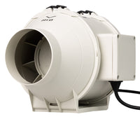 1 x RAW Customer Returns STERR Inline aspirator DFA100 Duct fan 100 mm 4 - Low energy consumption industrial fan - RRP €59.9