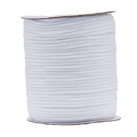 1 x RAW Customer Returns IHKFILAN Polypropylene Utility Rope Drawstring Hollow Braided, PP Rope Barrier Rope Polypro Rope, Braided Line Cordage, Outdoor Rope Knot-Resistant 5mm x 100 m White - RRP €15.12