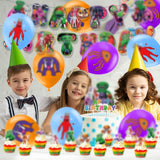 2 x Brand New Babioms Ban Ban Birthday Decoration, Banban, Balloons, Cake Topper, Banner, Cartoon Birthday Decorations, for Kids Birthday Party, 32Pcs - RRP €38.4