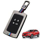 1 x RAW Customer Returns Altsbaos Compatible with Key Shell Renault 4 Buttons Zoe Clio Arcan Arkana Laguna Twingo Koleos 2 Kangoo Captur 2 Espace Zinc Alloy, Car Key Cover with Keychain - RRP €18.68