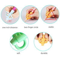 1 x RAW Customer Returns Geenber Pen Grips for Kids, Ergonomic Writing Aid 20 Pack Posture Corrector Exercise Tool for Children Preschoolers Adults 6 Types  - RRP €15.85