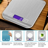 1 x RAW Customer Returns INTIRILIFE Digital Kitchen Scales in Silver - 5kg Electronic Scales for the Kitchen with Tare Function - Waterproof Extremely Precise Kitchen Digital Scales with LCD Display Ideal for Cooking - RRP €13.1