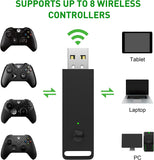 1 x RAW Customer Returns Low Latency Wireless Adapter for Xbox One Controller - Compatible with PC, Laptops, Tablets, Windows 7 8 10, Xbox One, One S, One X, Elite 1, Elite 2 Controller - RRP €20.16