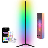 1 x RAW Customer Returns CUQI LED floor lamp living room, 155cm RGBIC corner lamp dimmable with WIFI remote control, compatible with Alexa and Google Assistant, smart APP control, for living room, bedroom and staircase - RRP €25.99