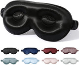 1 x RAW Customer Returns ZIMASILK Adjustable Pure Mulberry Silk Sleep Mask, 3D Contoured Cup Eye Mask for Sleeping, Super Soft Breathable Blindfold, Perfectly Blocks Light for Sleeping. Black  - RRP €32.26