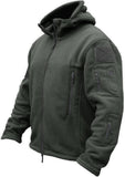 1 x RAW Customer Returns TACVASEN Men s Fleece Jacket Military Outdoor Windproof Jacket with Hood - Size L, Grey - RRP €58.46