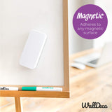 1 x RAW Customer Returns WallDeca Magnetic Whiteboard Eraser - Whiteboard Cleaner with Felt Base - Magnetic Sponge for Dry Cleaning - Whiteboard Eraser for All Dry Erase Surfaces White  - RRP €9.64