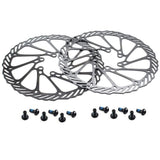 1 x RAW Customer Returns PLATTBK bicycle brake disc 160mm 180mm 203mm disc brake 2 pieces MTB discs with 12 screws for most road bikes BMX - RRP €18.9