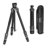 1 x RAW Customer Returns SmallRig Carbon Fiber Tripod 59 Photography Tripod with One-Step Locking System, Multi-Compatible Mounting Plate, Professional Travel Tripod Maximum Load 17.6 lbs, FreeRover AP-100 4353 - RRP €268.14