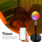 1 x RAW Customer Returns GY Sunset Light, 5W 16 Colors Four Modes LED Sunset Projector Light 360 Rotatable Night Light for Party Living Room Theme Bedroom Decoration - RRP €30.1