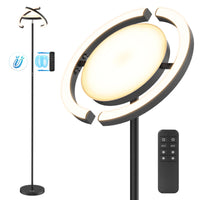 1 x RAW Customer Returns FIMEI floor lamp, continuously dimmable 3000K - 6000K color temperatures, remote control touch independent control, easy on the eyes, uplighter floor lamp for living room - RRP €80.66