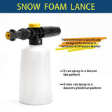 1 x RAW Customer Returns YUET Snow Foam Nozzle for Karcher High Pressure Cleaner K2 K3 K4 K5 K6 K7, 750ML Adjustable Foam Nozzle Foam Lance, Car Wash, Snow Foam Snow Foam Cannon for Car Floor Deck Window Cleaning - RRP €18.99