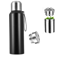 1 x RAW Customer Returns 800ML large capacity stainless steel thermos portable vacuum bottle insulated drum with rope thermo bottle - RRP €19.42